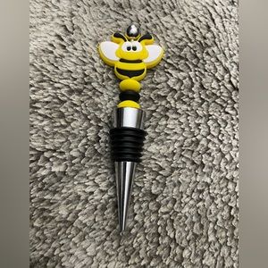 Beaded wine toppers! Brand new never used! Bumblebee & Love is love